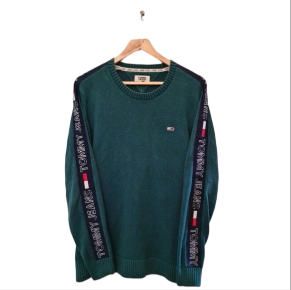 Tommy Hilfiger Other - Vintage Tommy Jeans green jumper size medium Tommy Hilfiger vtg spell out
